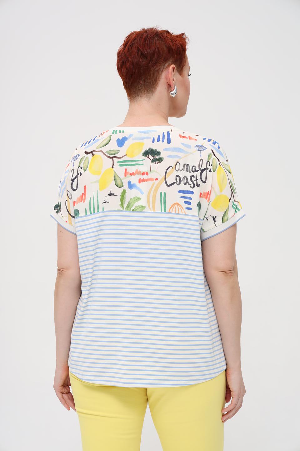 Блуза Oui с тропическим принтом