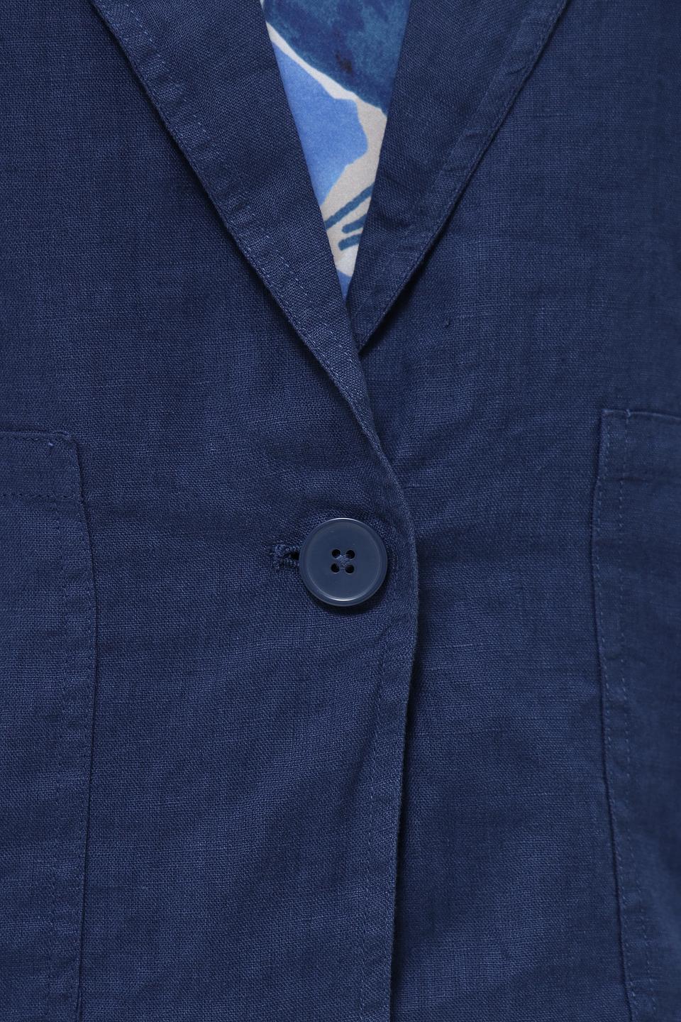 Жакет Lecomte льняной синий