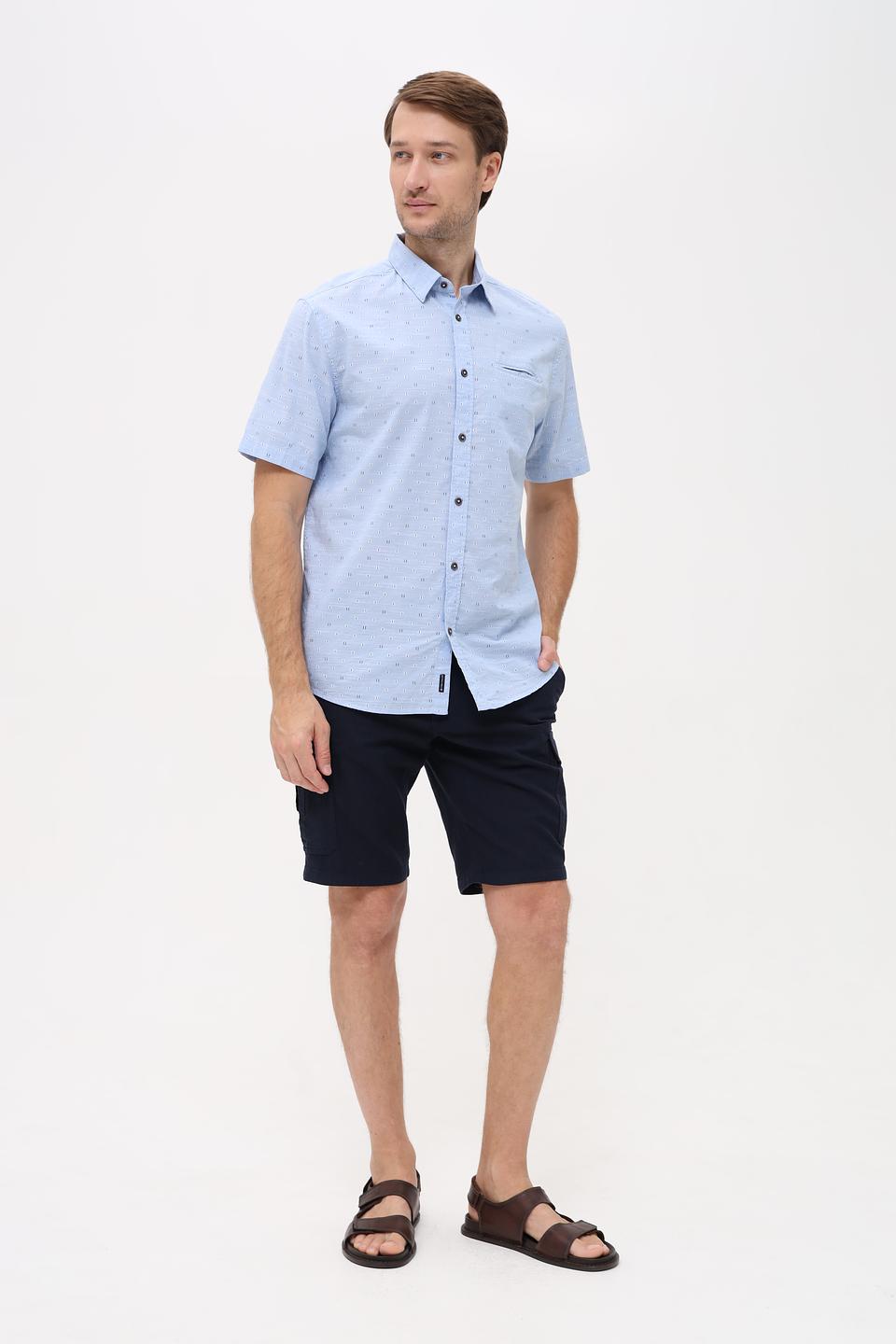 Рубашка кр Tom Tailor голубая