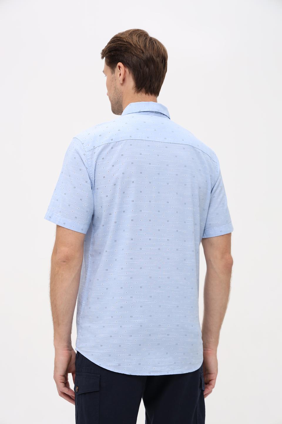 Рубашка кр Tom Tailor голубая