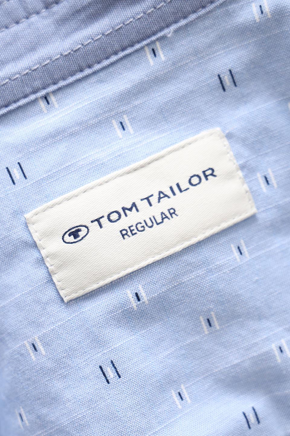 Рубашка кр Tom Tailor голубая