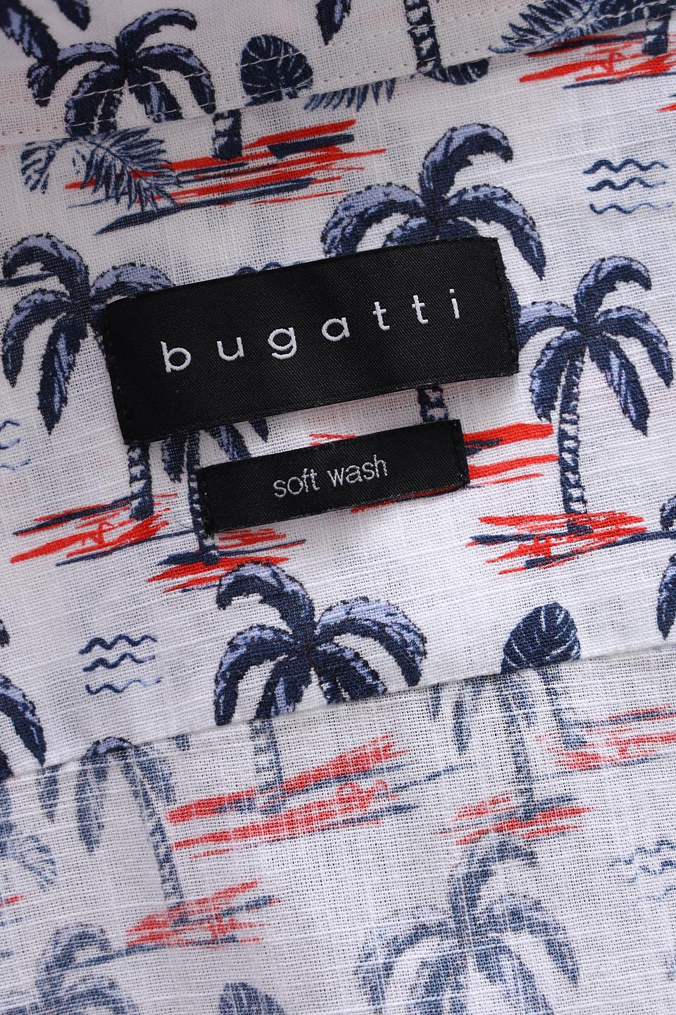 Рубашка кр Bugatti с пальмами