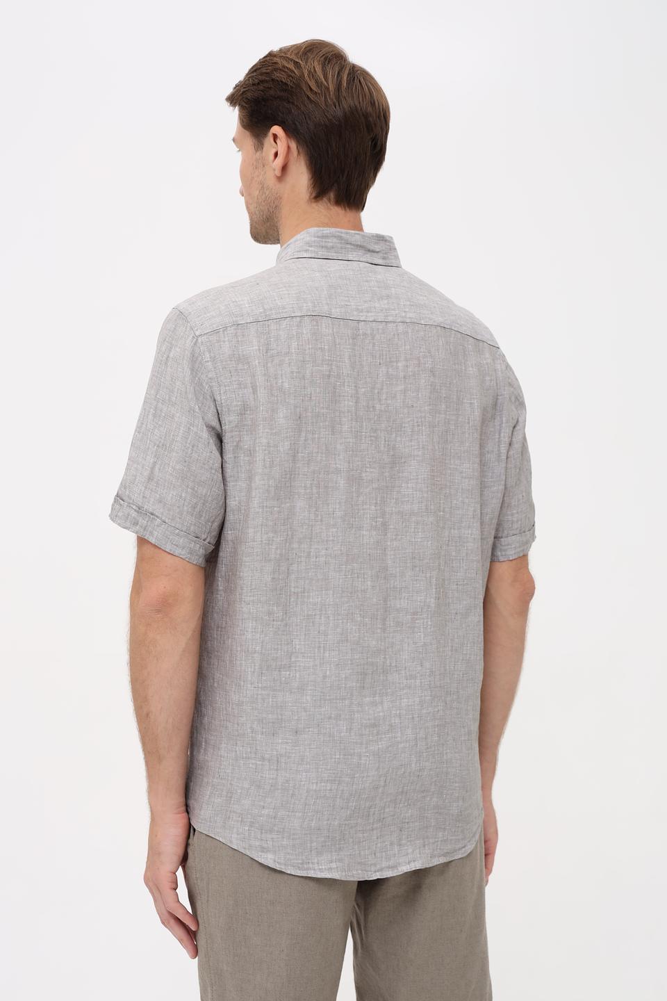 Рубашка кр Casa Moda серая