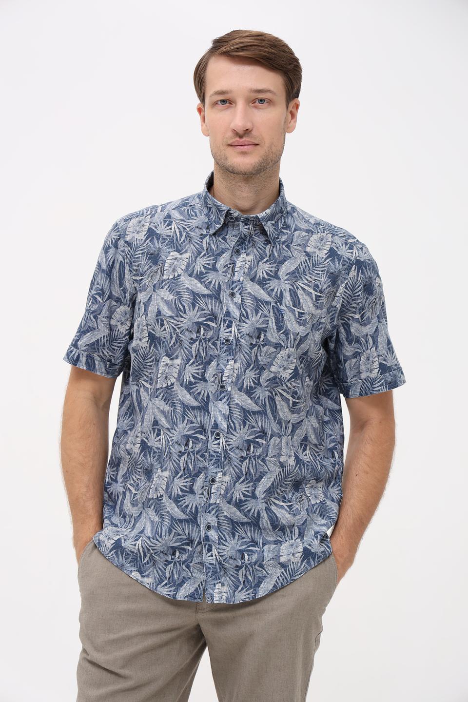 Рубашка кр Casa Moda с принтом