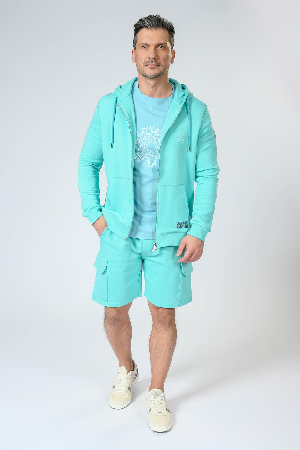 Кардиган Gaudi с логотипом голубой