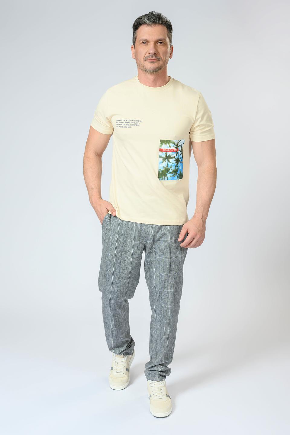 Футболка Gaudi муж. с принтом бежевый