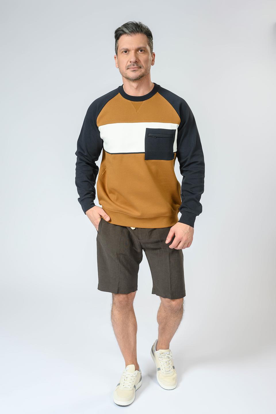 Пуловер Liu-Jo комбинированный горчичный