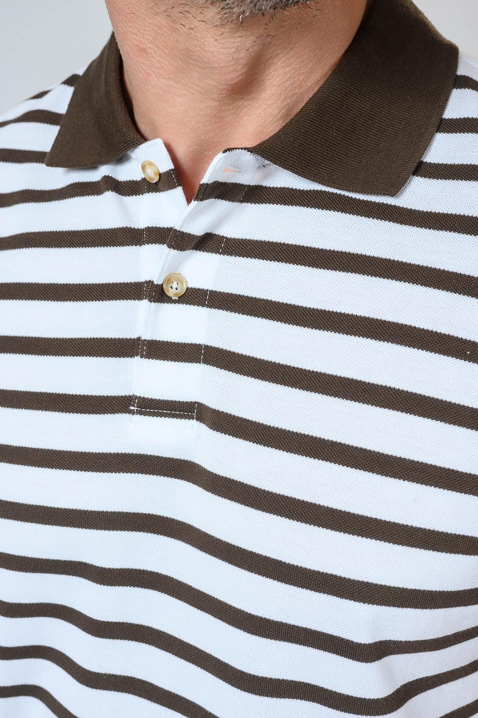 Поло Liu-Jo в полоску коричневый