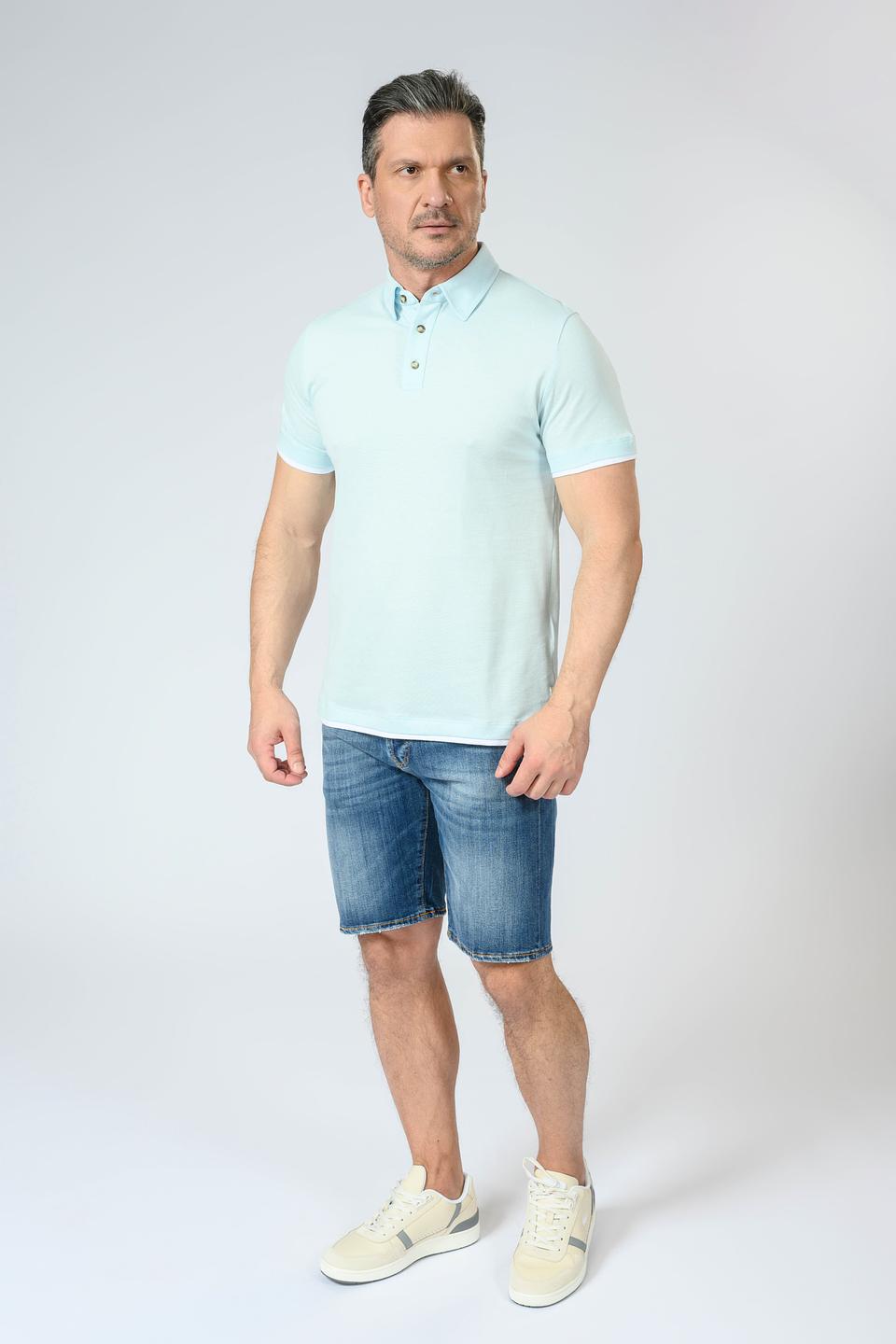 Поло Liu-Jo голубое с белой отделкой