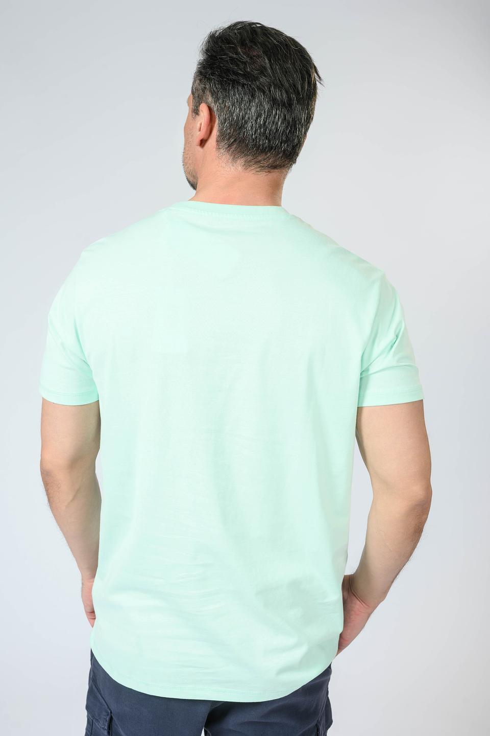 Футболка Guess с принтом голубой