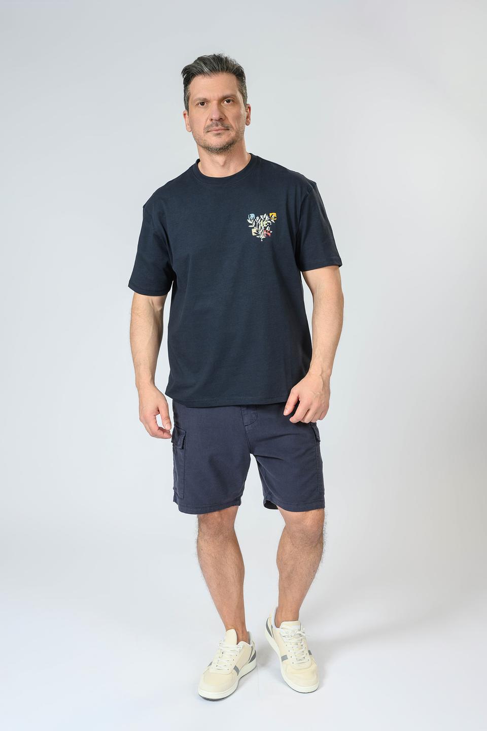 Футболка Guess с логотипом синяя