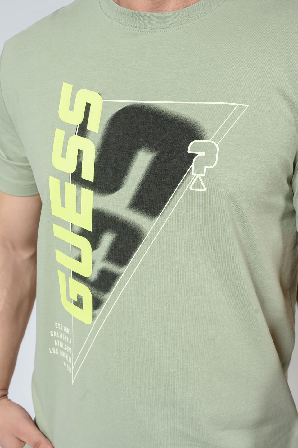 Футболка Guess логотип хаки