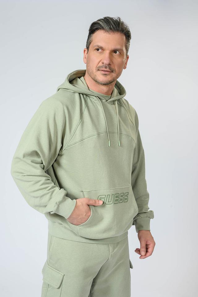 Толстовка Guess с логотипом хаки