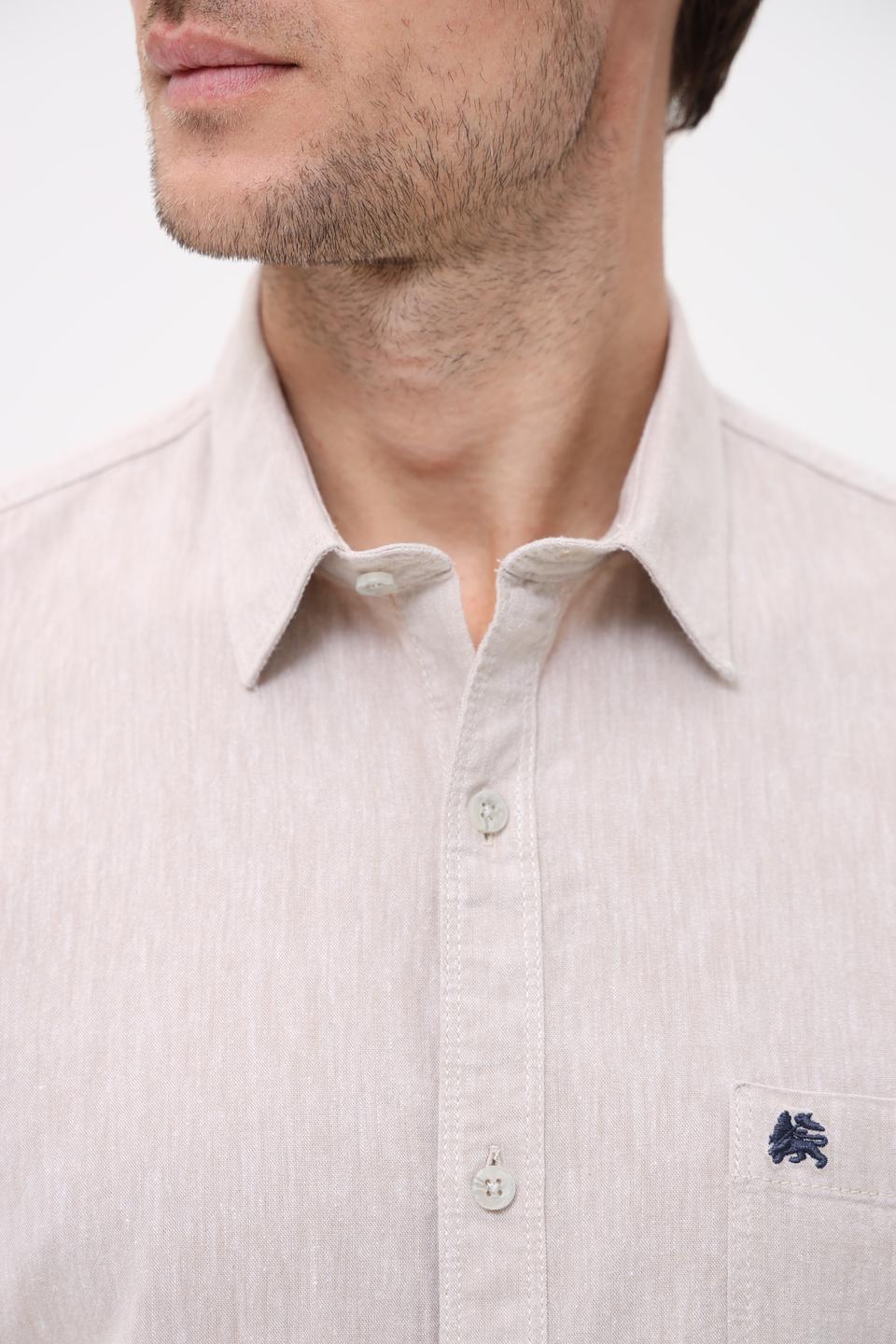 Рубашка кр Lerros мужская бежевая