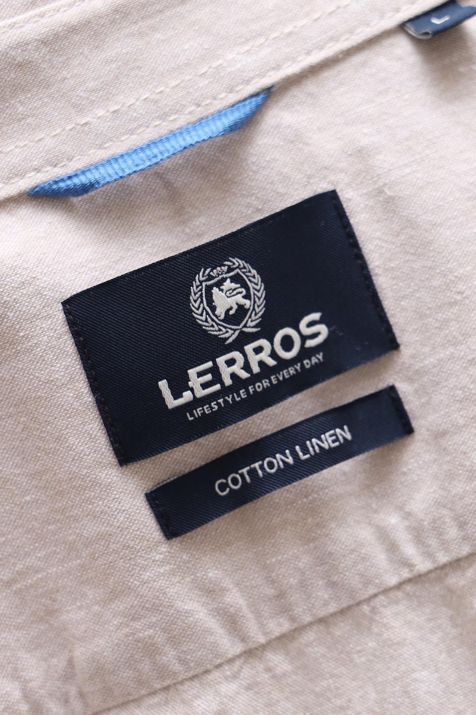 Рубашка кр Lerros мужская бежевая