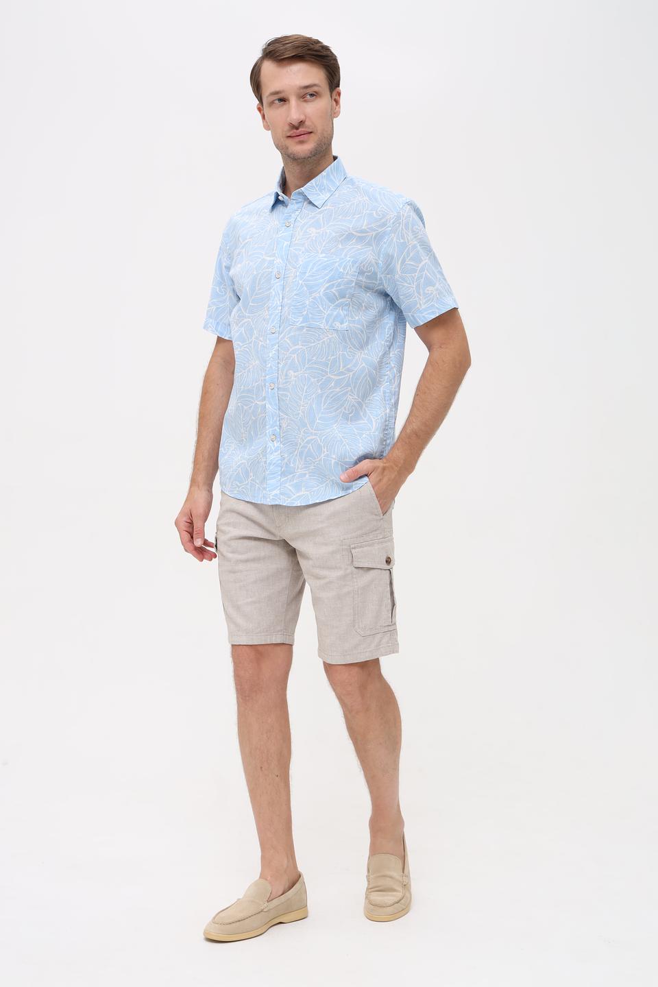 Рубашка кр Tom Tailor denim голубая