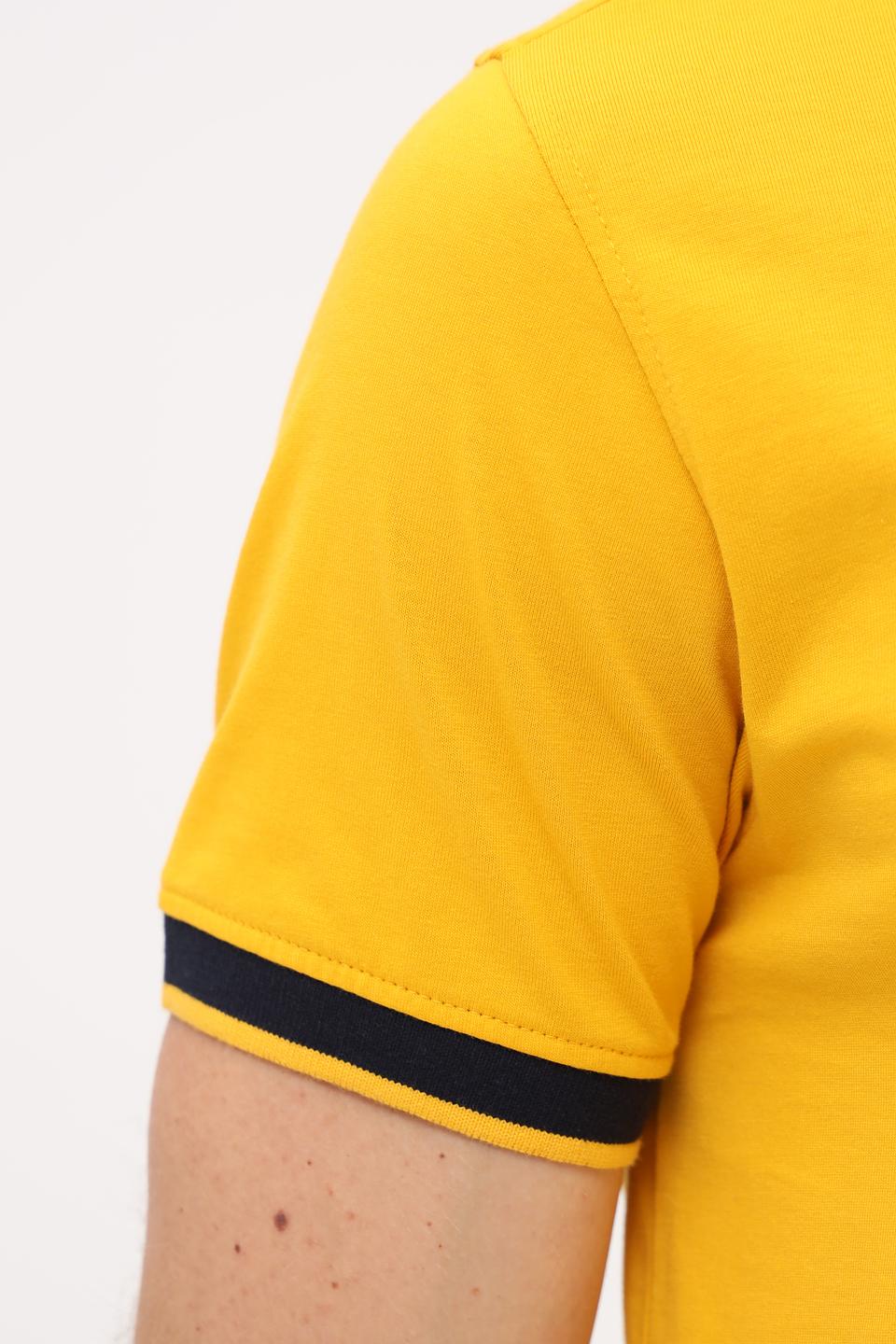 Поло Granchio жёлтое с логотипом