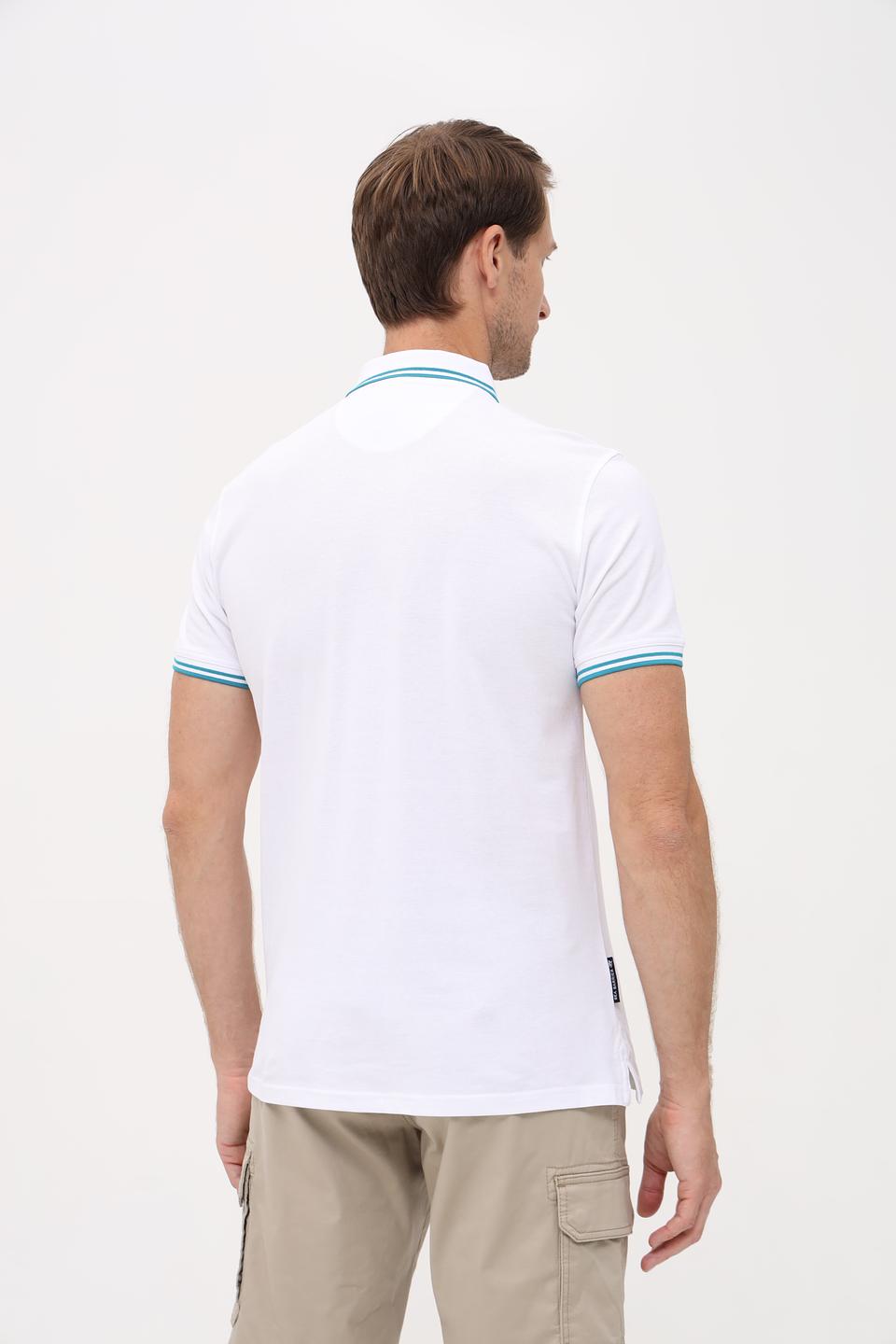 Поло Sea Barrier с бирюзовой отделкой