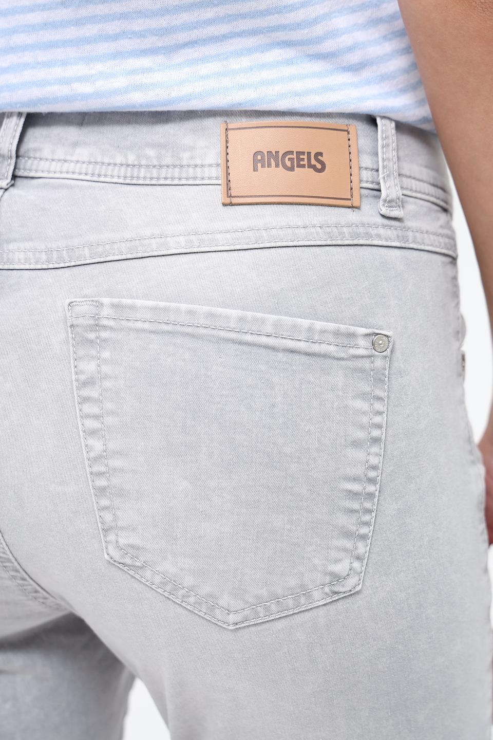 Джинсы Angels серый с необработанным краем
