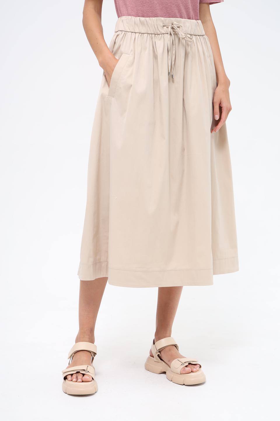 Юбка Gardeur бежевая с завязками