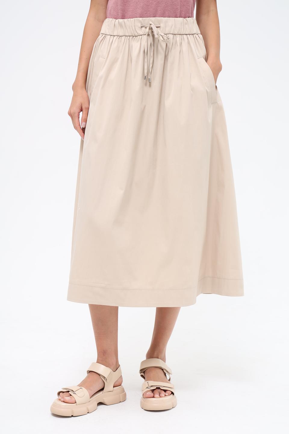 Юбка Gardeur бежевая с завязками