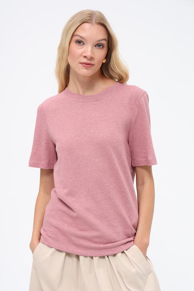 Футболка Rich and Royal лен розовая