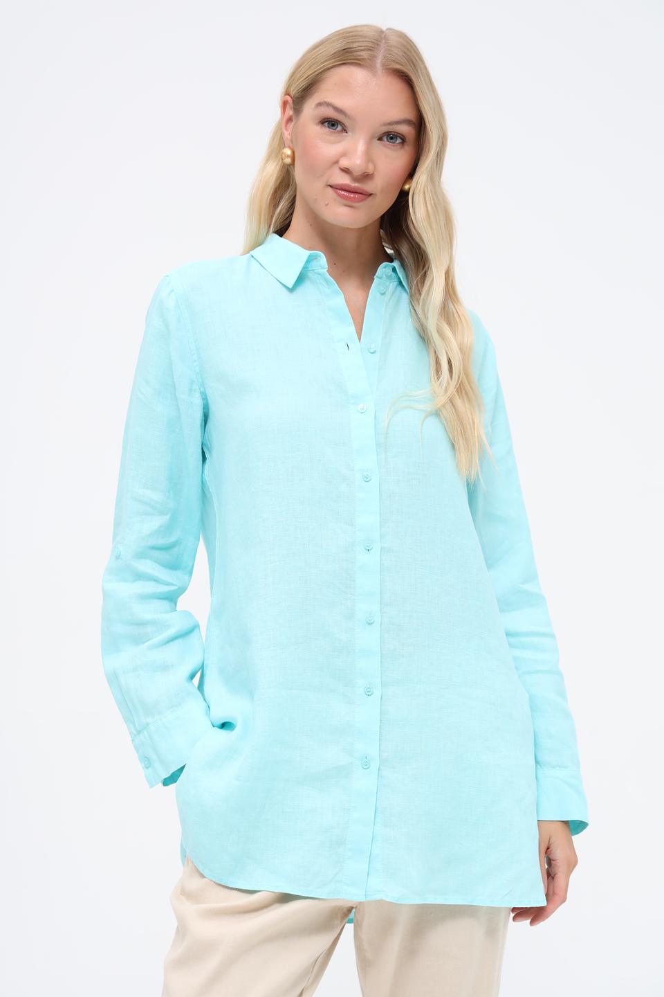 Рубашка Gerry Weber EDITION бирюзовая