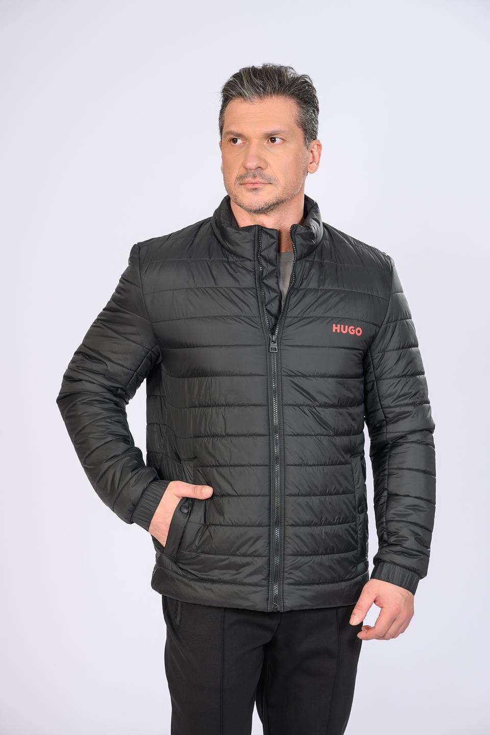 Куртка Hugo стеганая чёрная