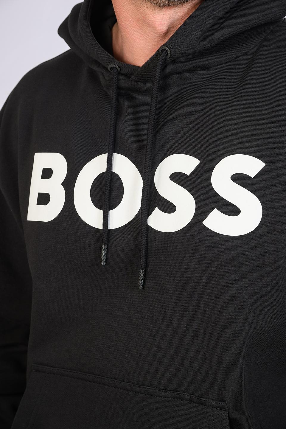 Толстовка Boss с логотипом чёрная