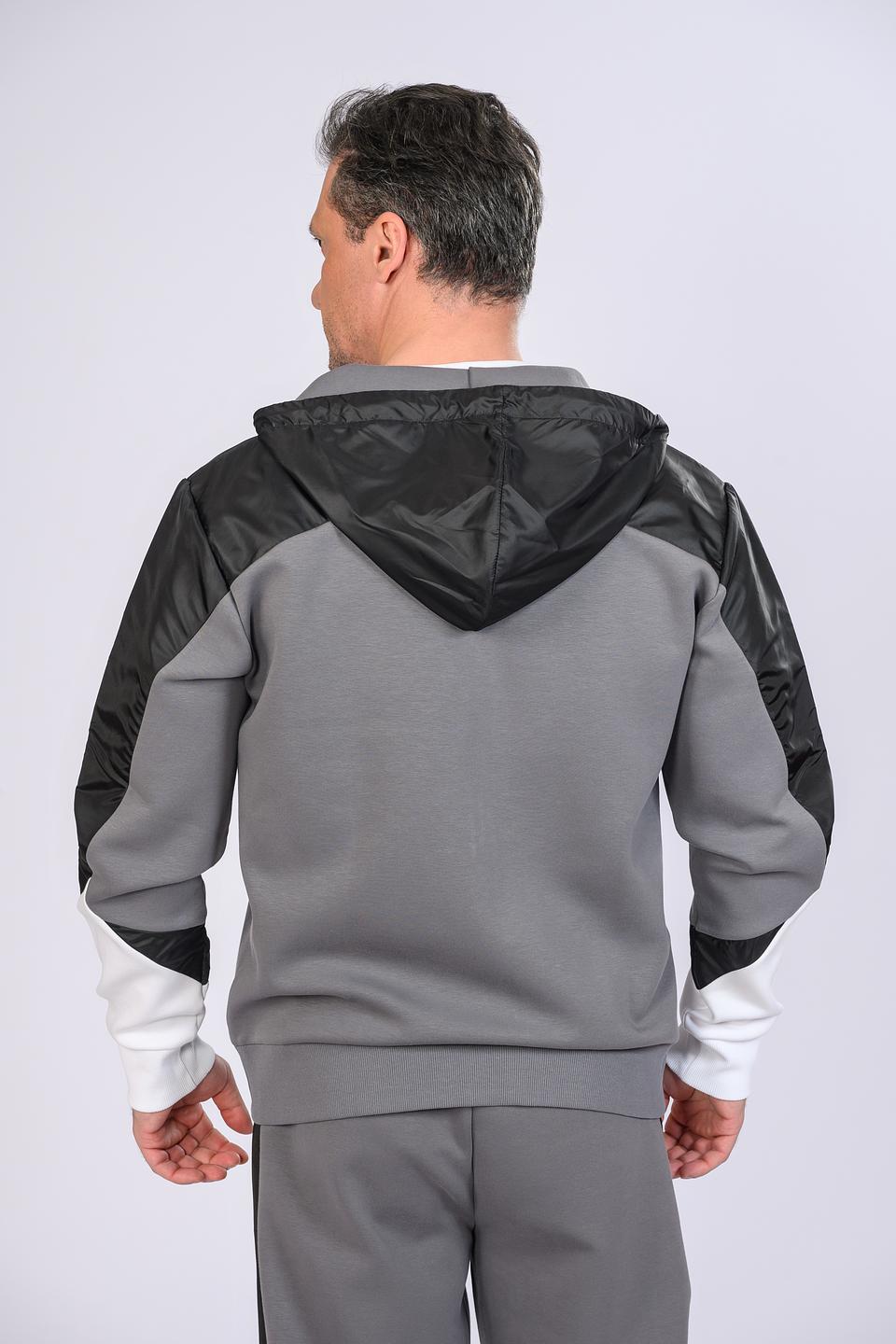 Кардиган Boss Green серый с черным