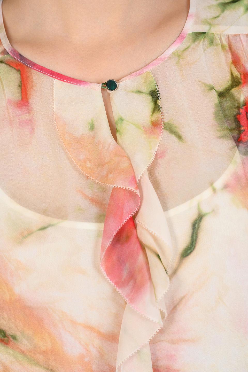 Блуза Boss Black с цветочным принтом