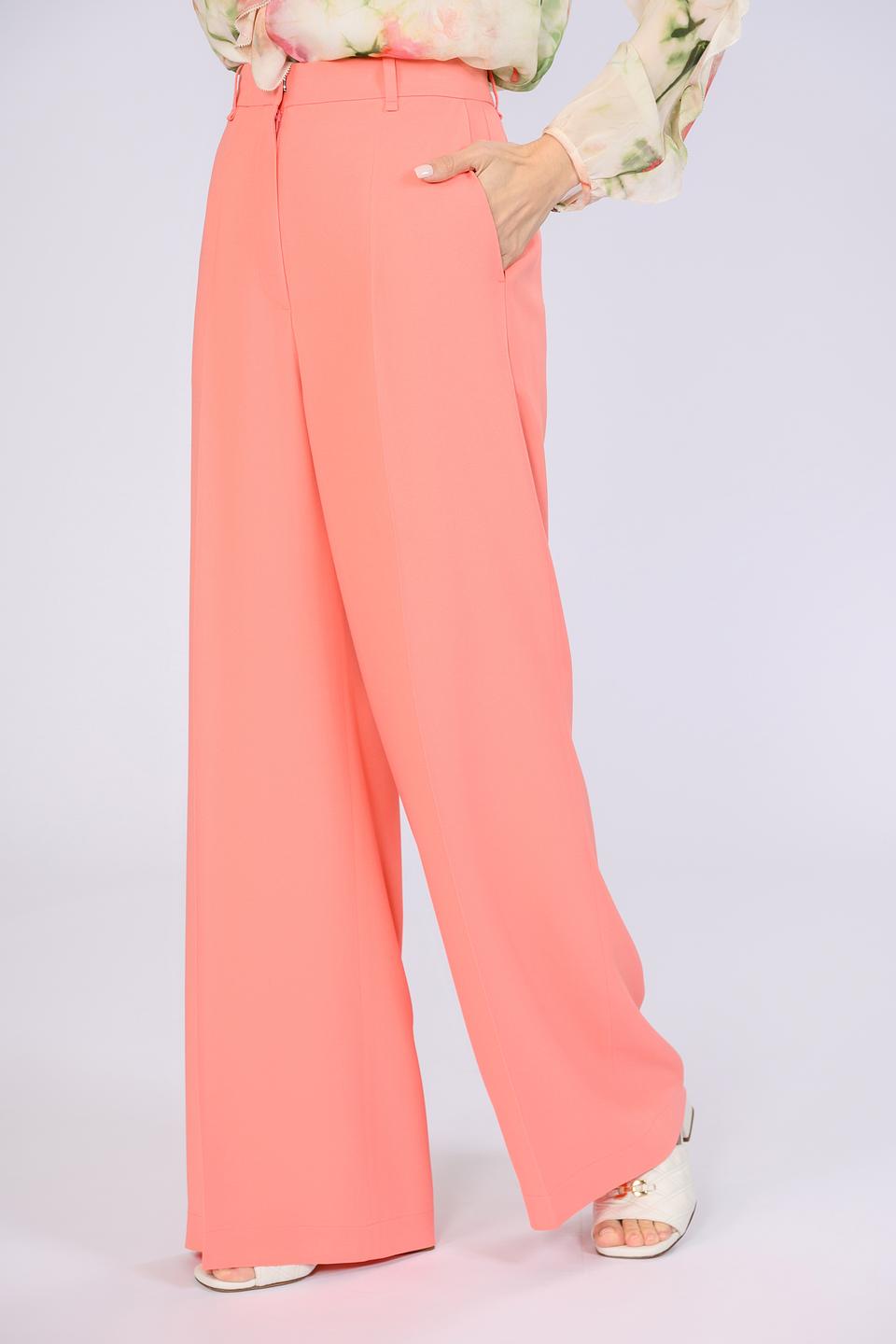 Брюки Boss Black палаццо оранжевые