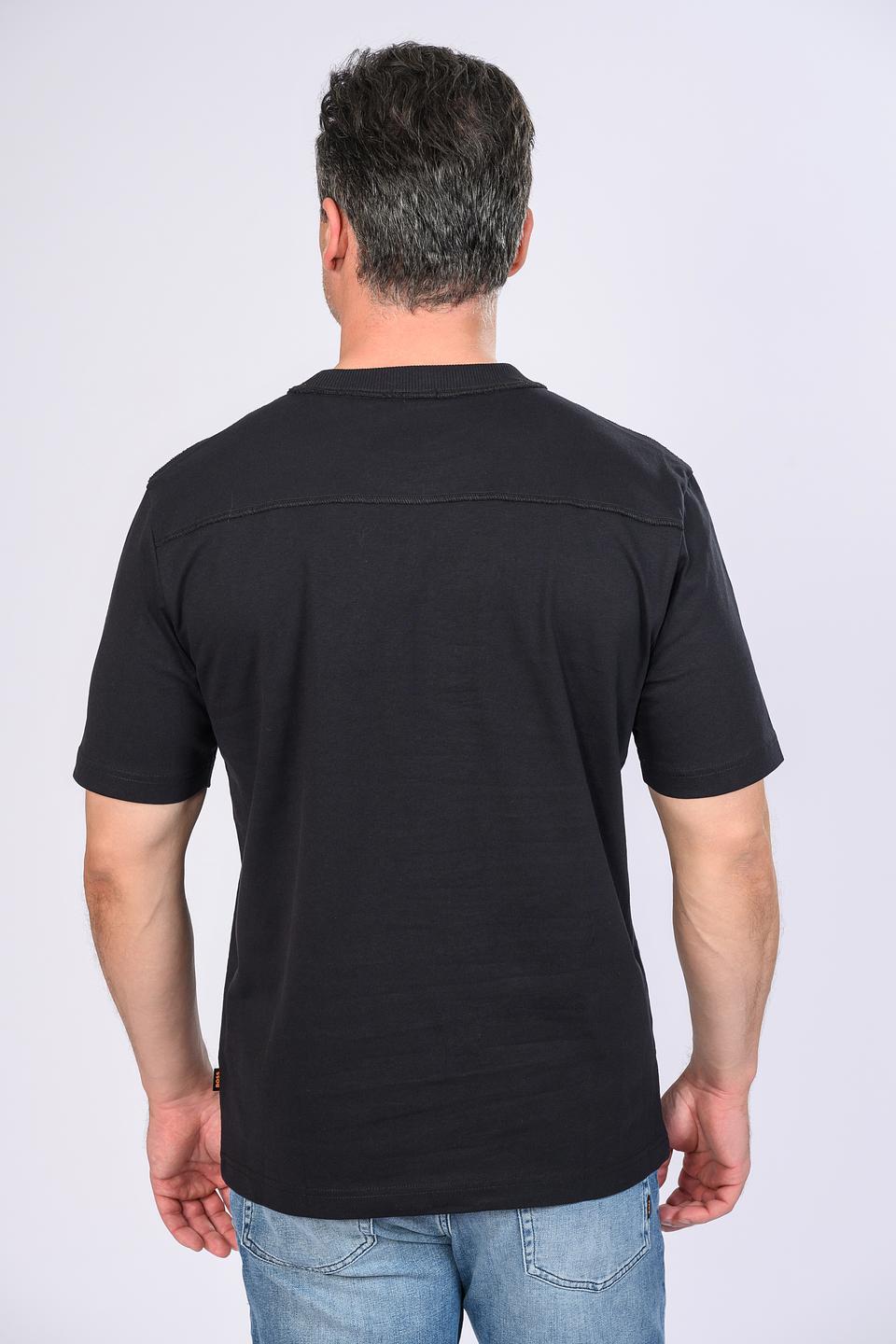 Футболка Boss Orange с принтом чёрная