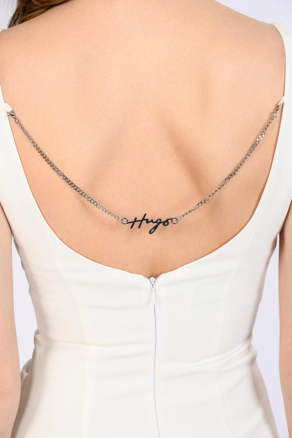 Платье Hugo жен. с цепью белое