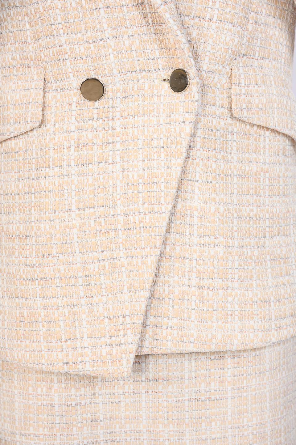 Жакет Boss Black в клетку бежевый