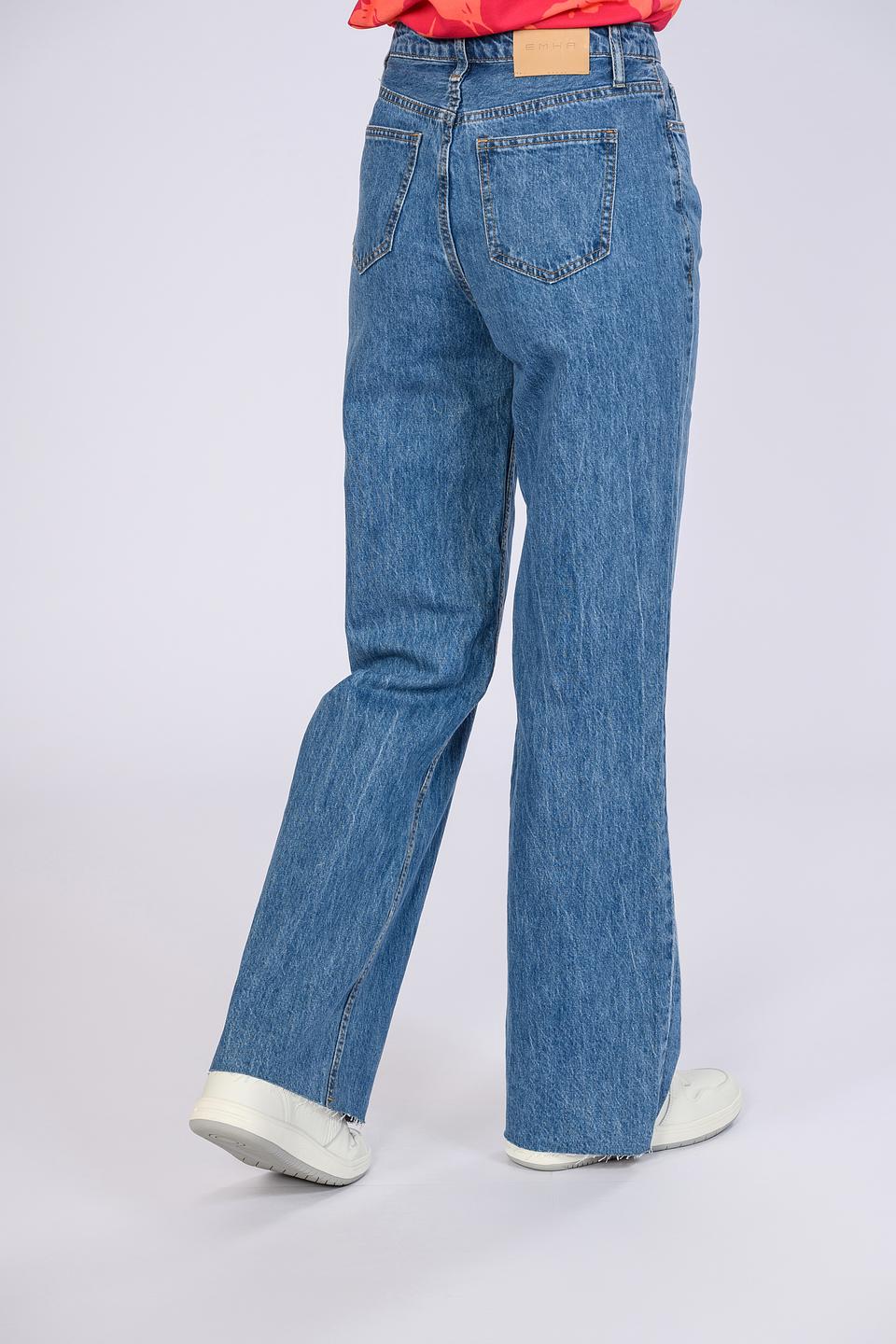 Джинсы Emka широкого кроя синие