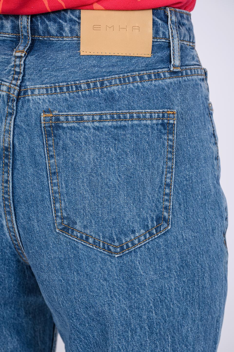 Джинсы Emka широкого кроя синие