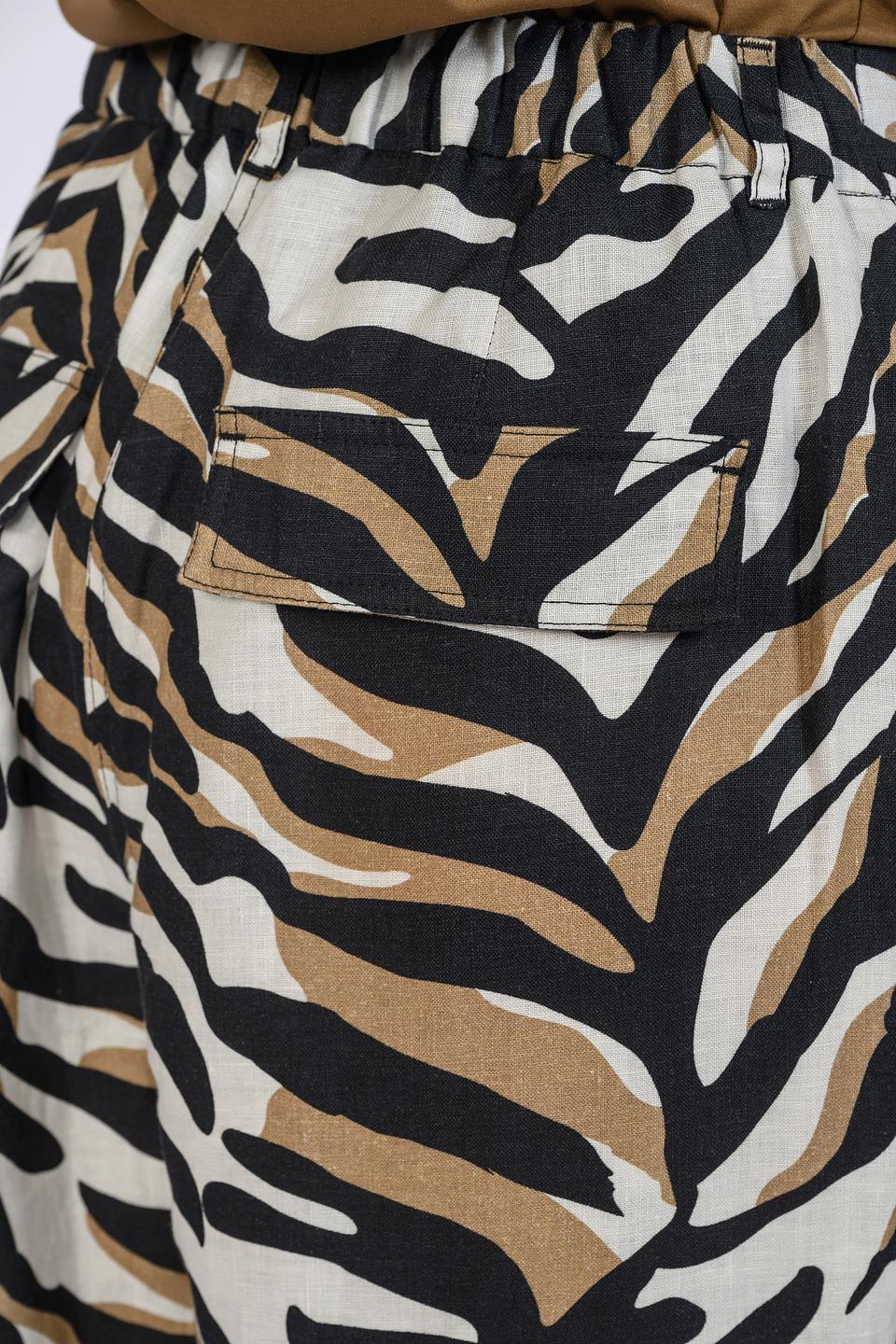 Брюки Emka принт зебра