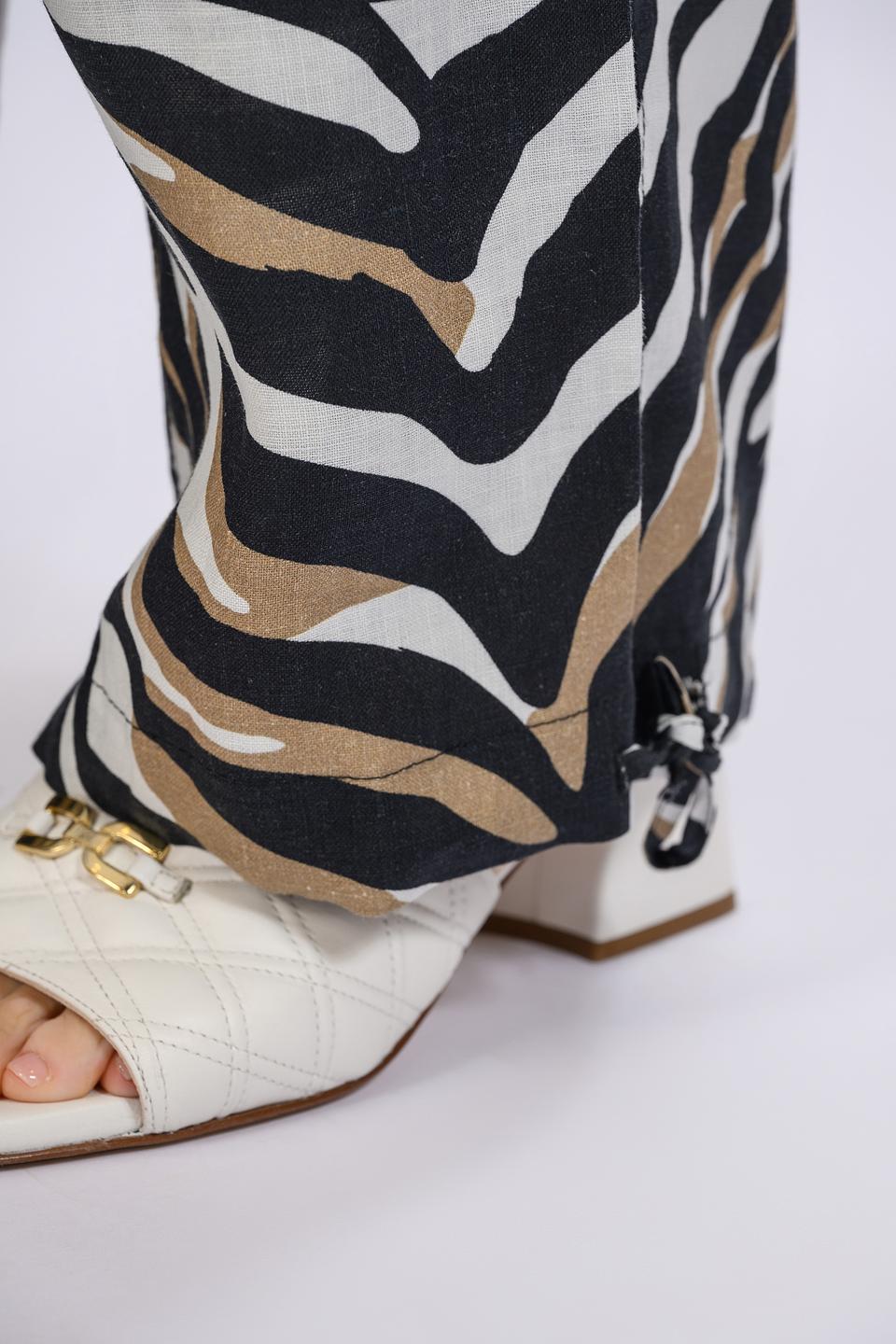 Брюки Emka принт зебра