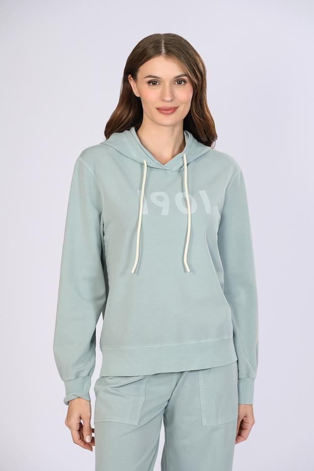 Джемпер Circolo 1901 с капюшоном бирюзовый