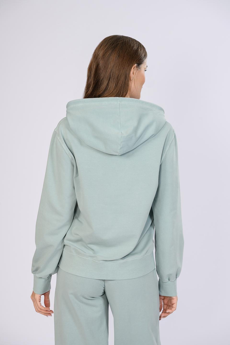 Джемпер Circolo 1901 с капюшоном бирюзовый