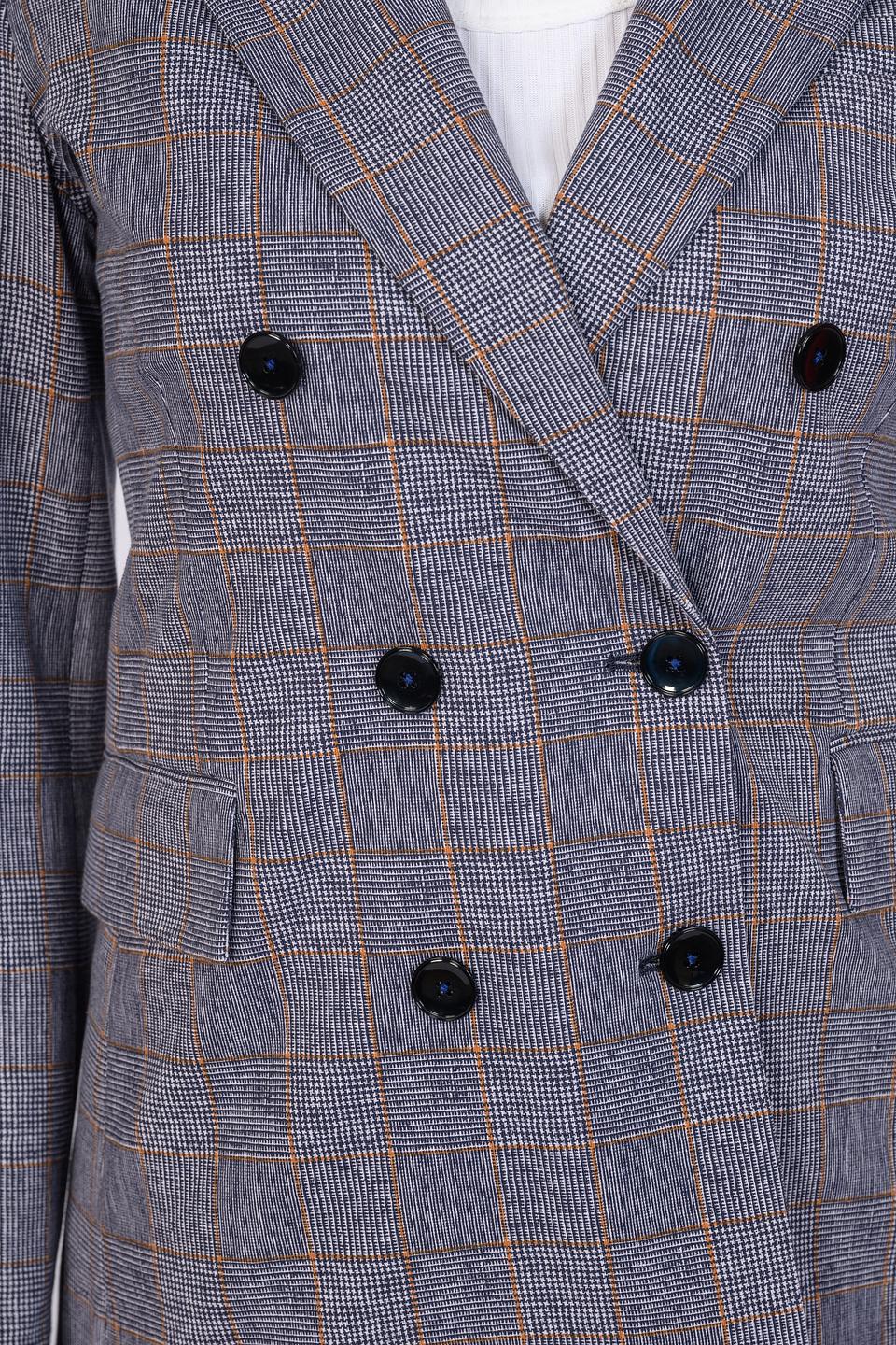 Жакет Circolo 1901 в клетку синий