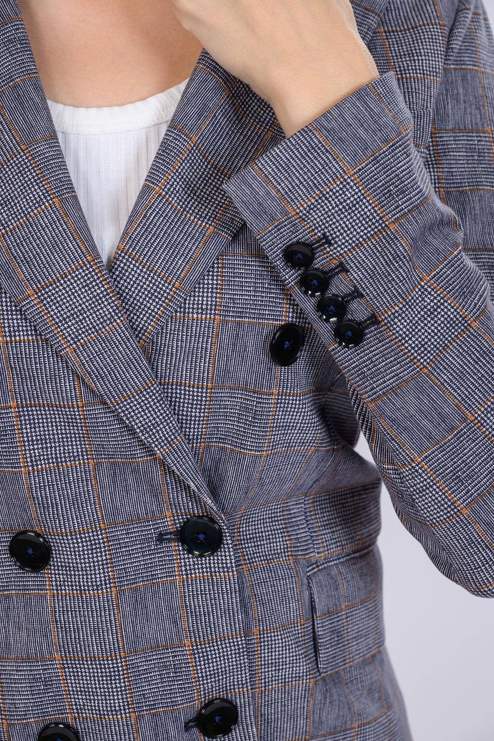 Жакет Circolo 1901 в клетку синий
