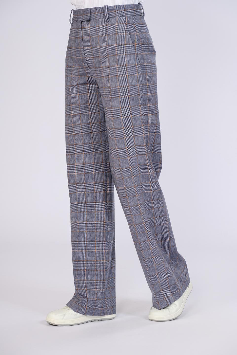 Брюки Circolo 1901 в клетку синие