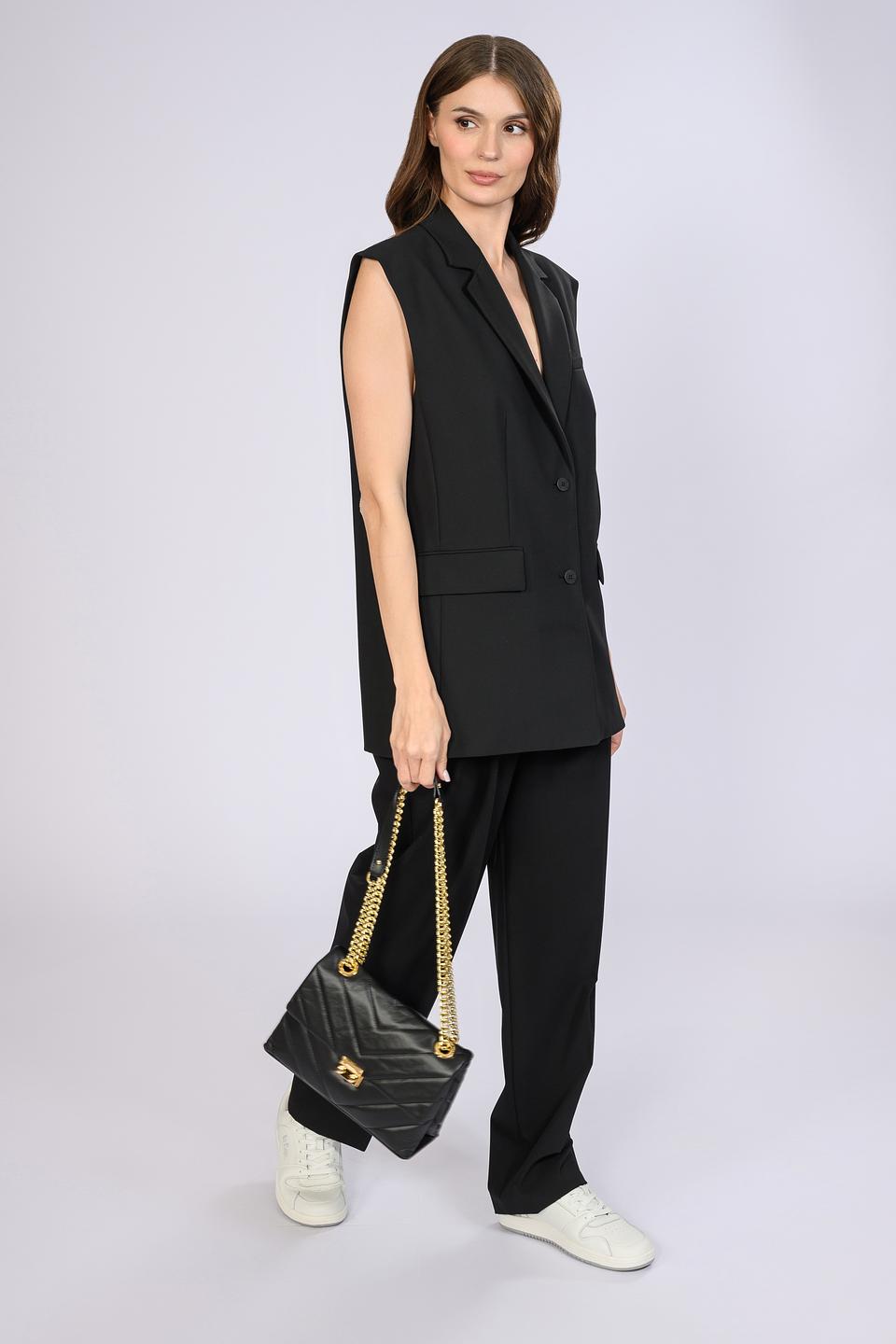 Сумка Sara Burglar стеганая чёрная