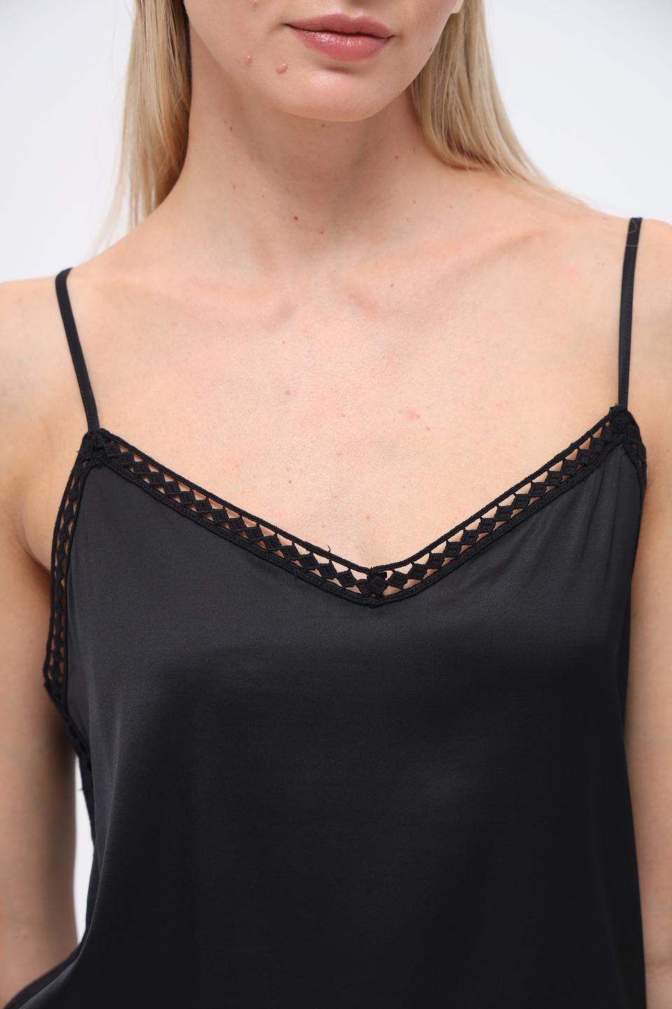 Топ Gerry Weber чёрный с кружевом