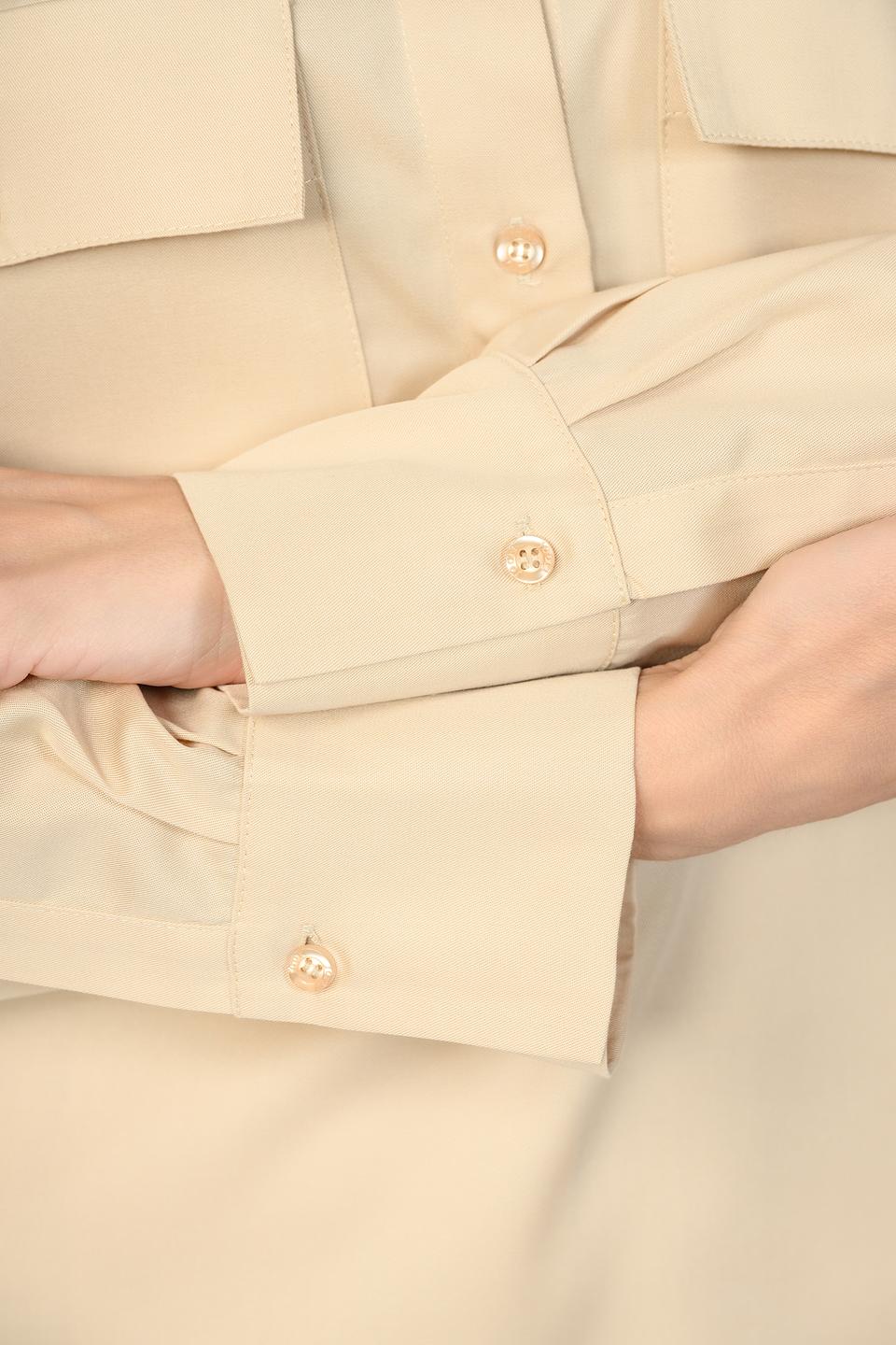 Блуза Joop! женская бежевая с карманами