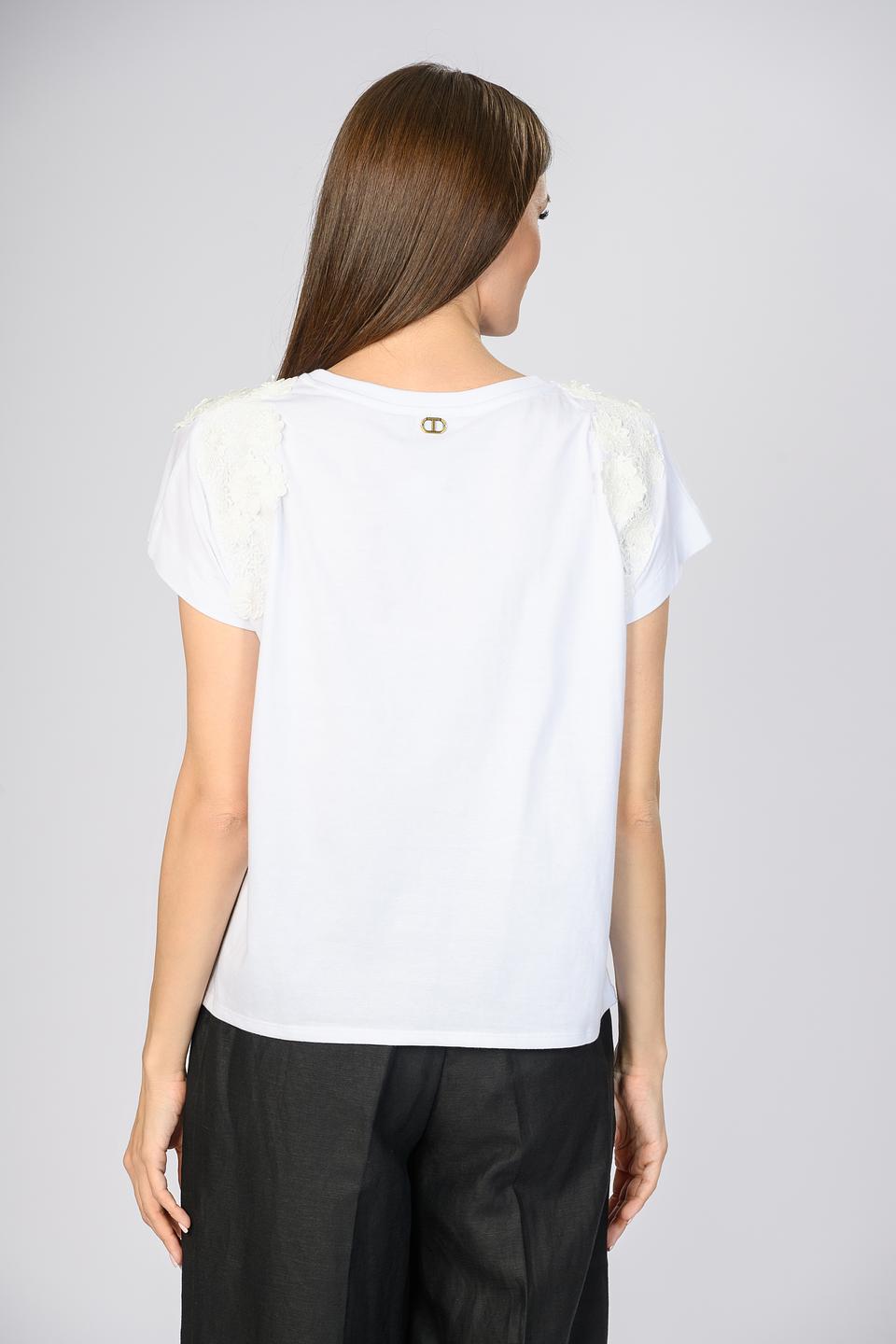 Блуза Twin Set с кружевом белый