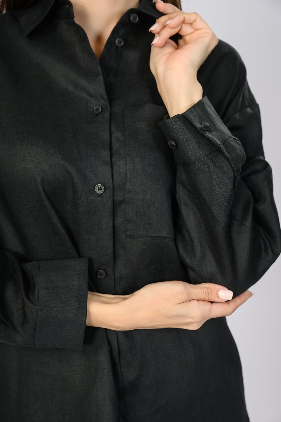 Рубашка Emka женская чёрная