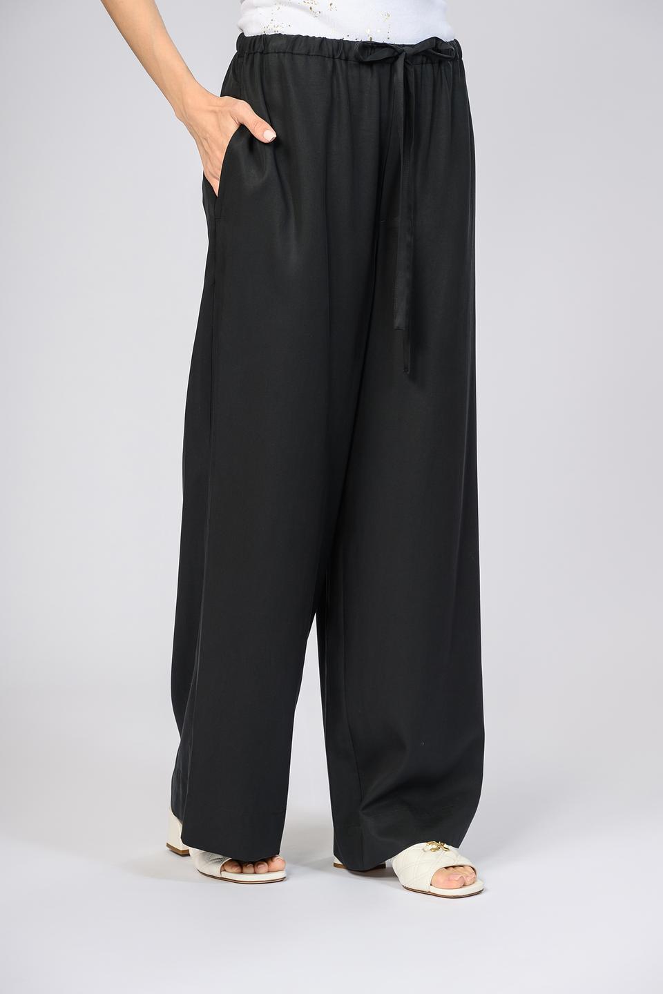 Брюки Shade палаццо чёрные